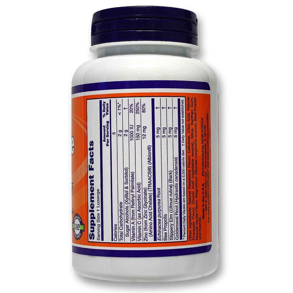 Now Foods Zinco-C Pastilhas 50 Unidades: Reforço Imunológico e Bem-Estar - Imagem 2