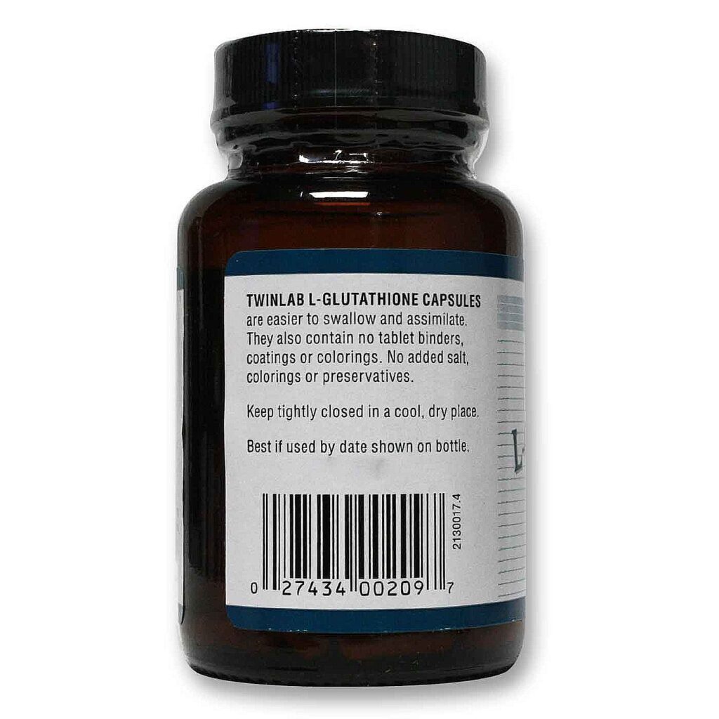 L-Glutationa 100mg Twinlab 60 Cápsulas: Antioxidante Poderoso para Sua Saúde - Imagem 3