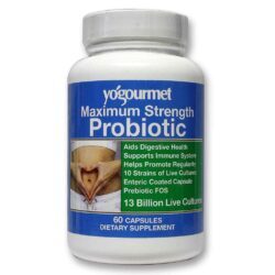 Yo Gourmet Força Máxima de Probióticos 60 Cápsulas: Saúde Intestinal Poderosa