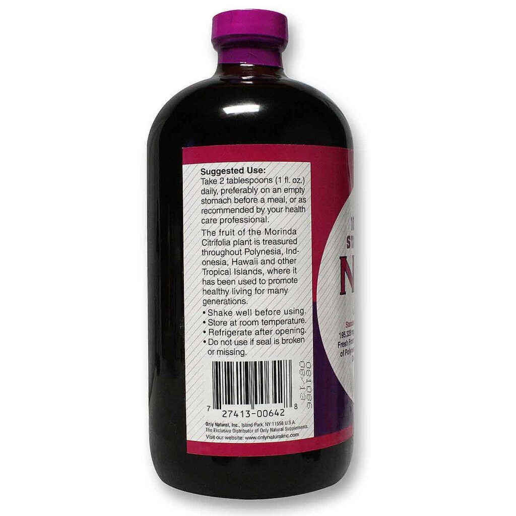 Only Natural Suco de Noni 100% Puro 946ml - Rico em Antioxidantes Naturais - Imagem 3
