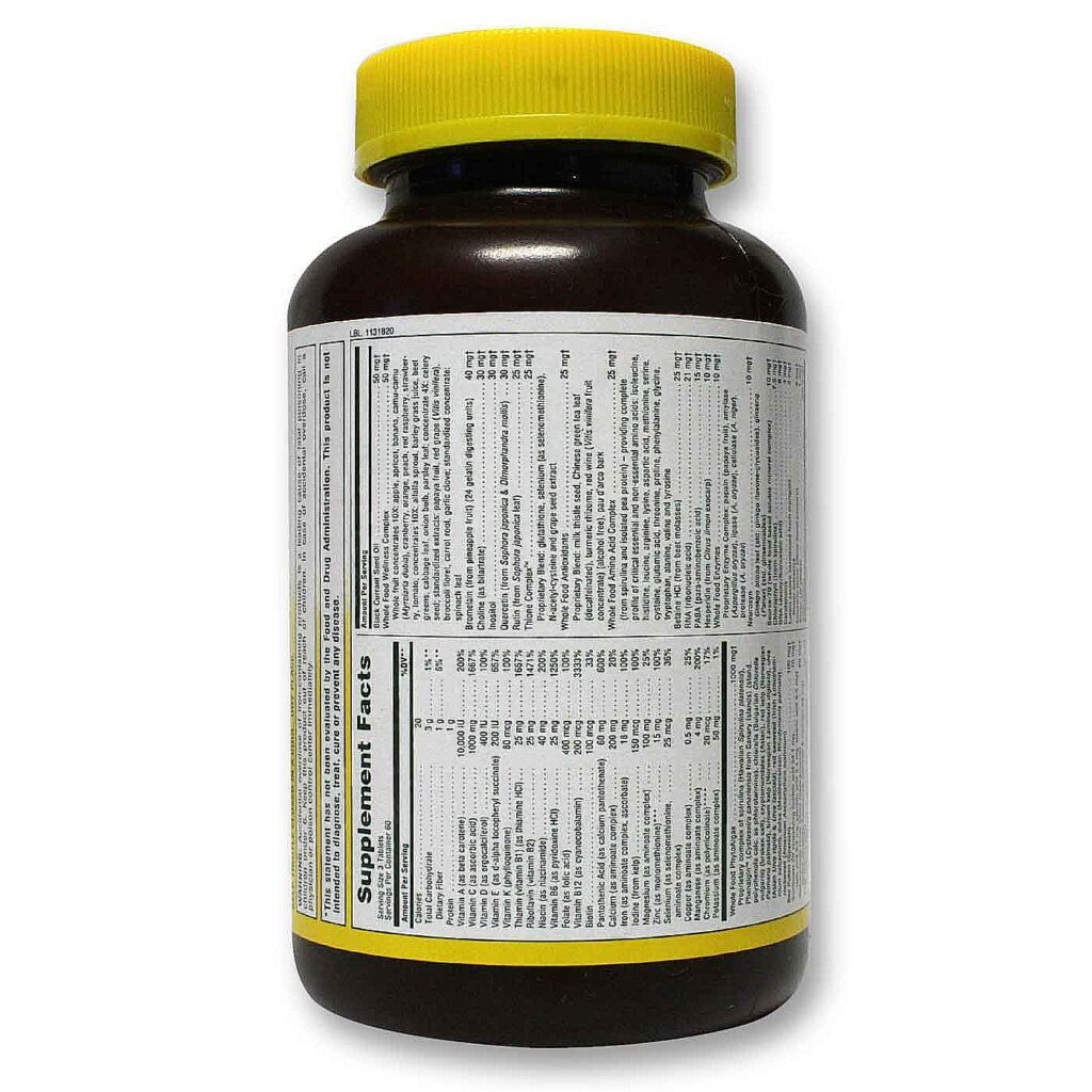 Nature's Plus Ultra Source of Life® Multivitamínico com Luteína - 180 Tabletes - Imagem 3