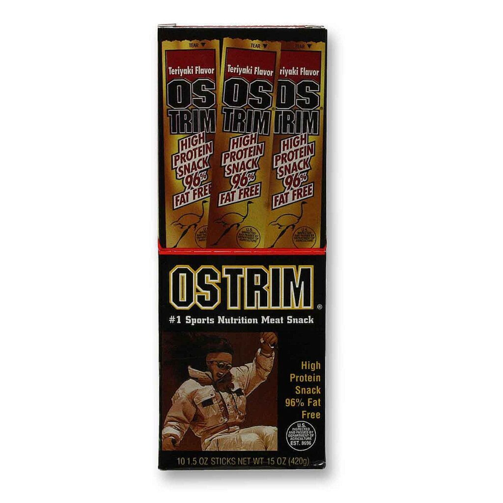Proto Foods Ostrim® Charque de Avestruz e Bovina Sabor Teriyaki - 10 Unidades (420g)