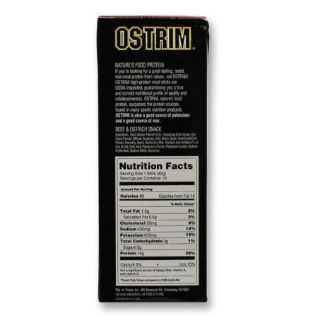 Proto Foods Ostrim® Charque de Avestruz e Bovina Sabor Teriyaki - 10 Unidades (420g) - Imagem 2