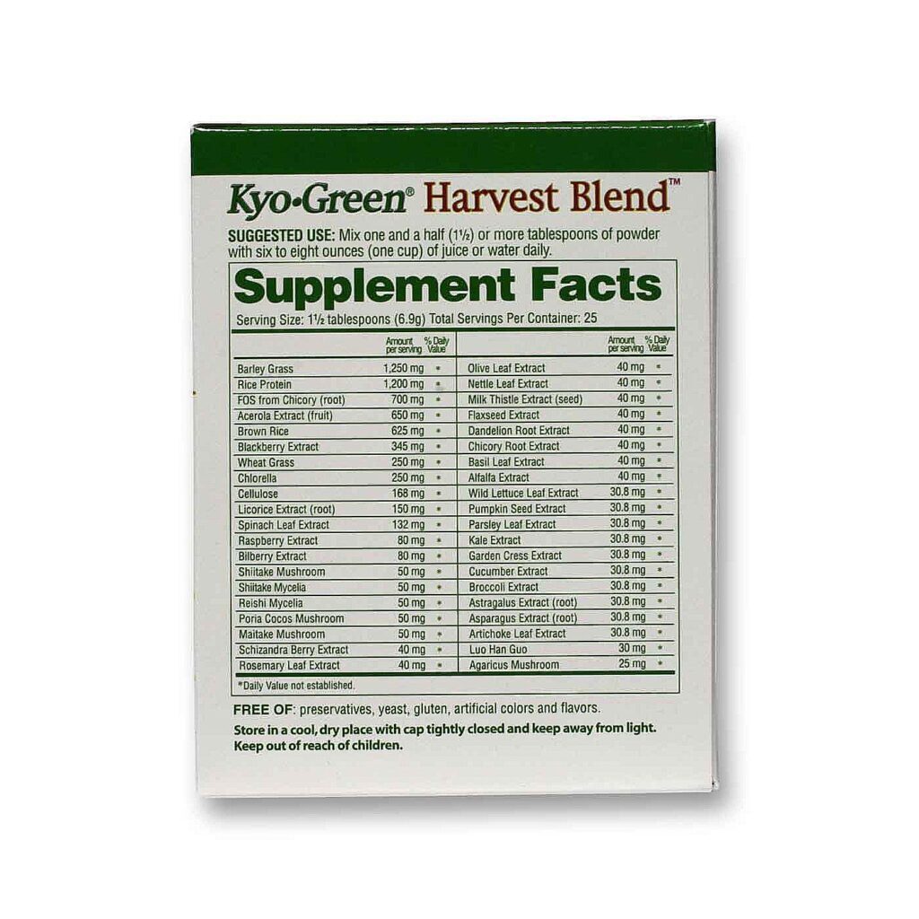 Kyolic Kyo-Green Harvest Blend 172.5g: Energia e Bem-Estar Natural - Imagem 2