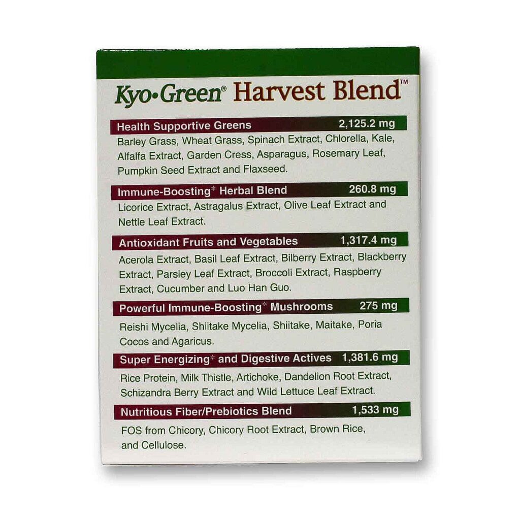 Kyolic Kyo-Green Harvest Blend 172.5g: Energia e Bem-Estar Natural - Imagem 4
