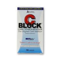 Absolute Nutrition C-Block Inibidor de Carboidratos 90 Caplets: Bloqueador de Carboidratos Eficaz