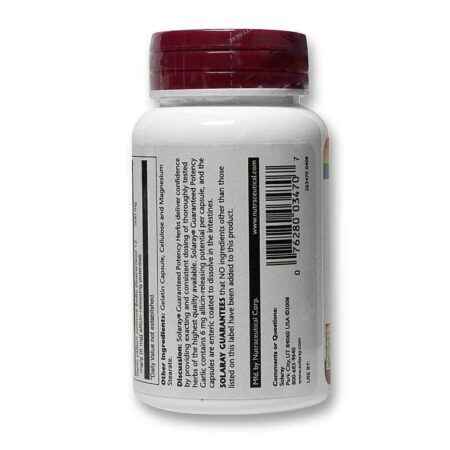 Solaray Alho 500 mg 60 Cápsulas: Potencialize Sua Saúde Naturalmente - Imagem 3
