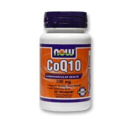 Now Foods CoQ10 100 mg - 30 Cápsulas Vegetarianas: Energia e Saúde Celular
