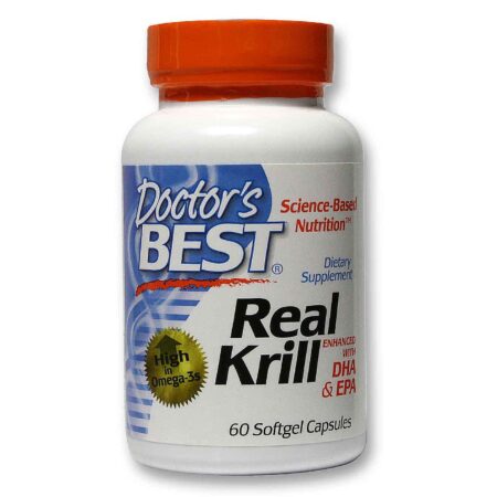 Doctor's Best Verdadeiro Krill com DHA e EPA 60 Géis