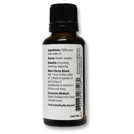 Now Foods Óleo de Cedrus Atlantica - 30 ml: Pureza e Bem-Estar Natural - Imagem 2