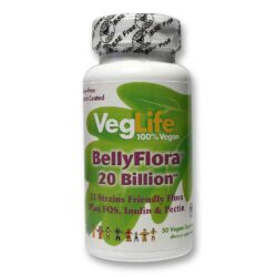 VegLife BellyFlora 20 Bilhões de Probióticos - 50 Cápsulas Vegetarianas para Saúde Intestinal
