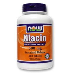 Now Foods Niacina 500 mg - 250 Tabletes: Saúde e Bem-Estar