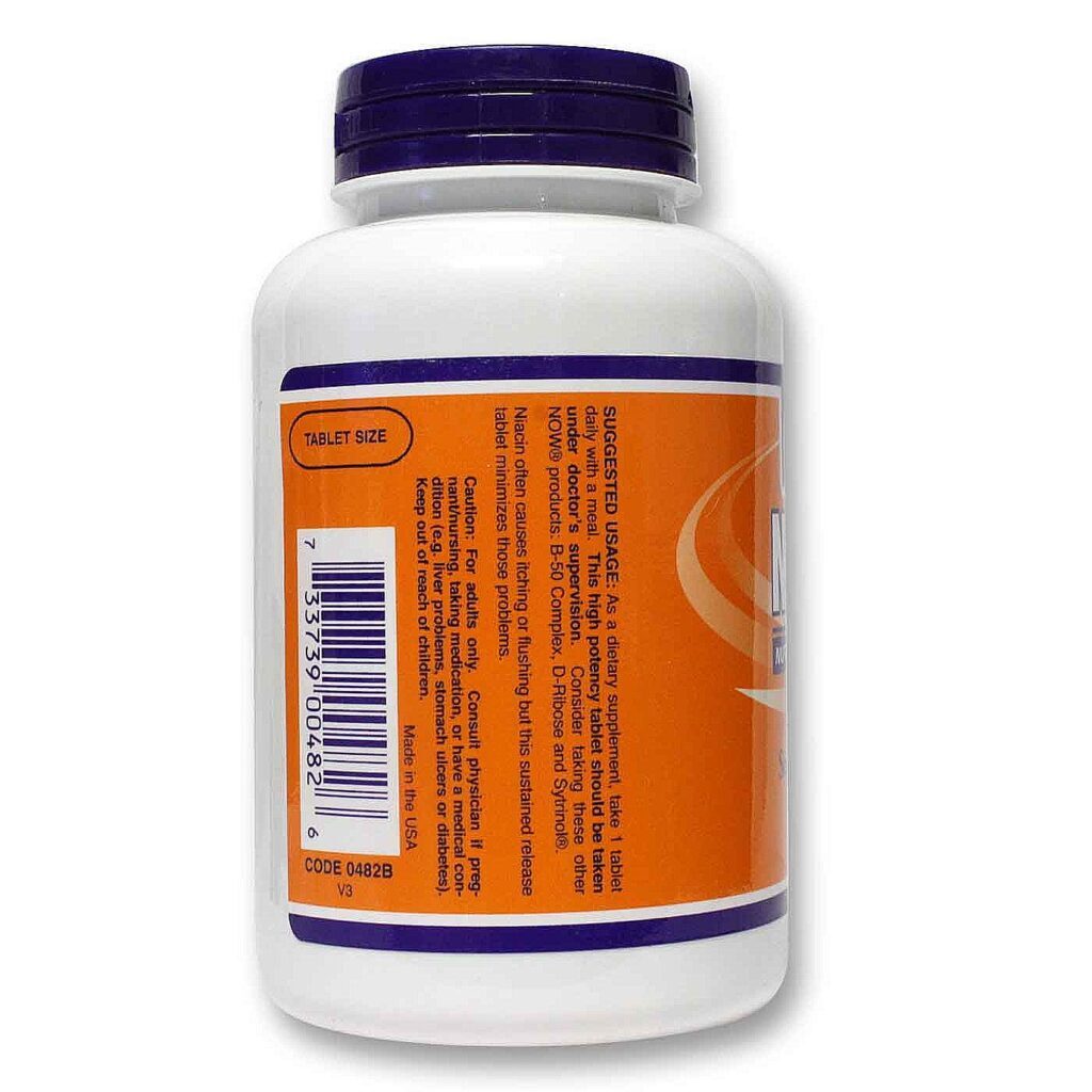 Now Foods Niacina 500 mg - 250 Tabletes: Saúde e Bem-Estar - Imagem 3