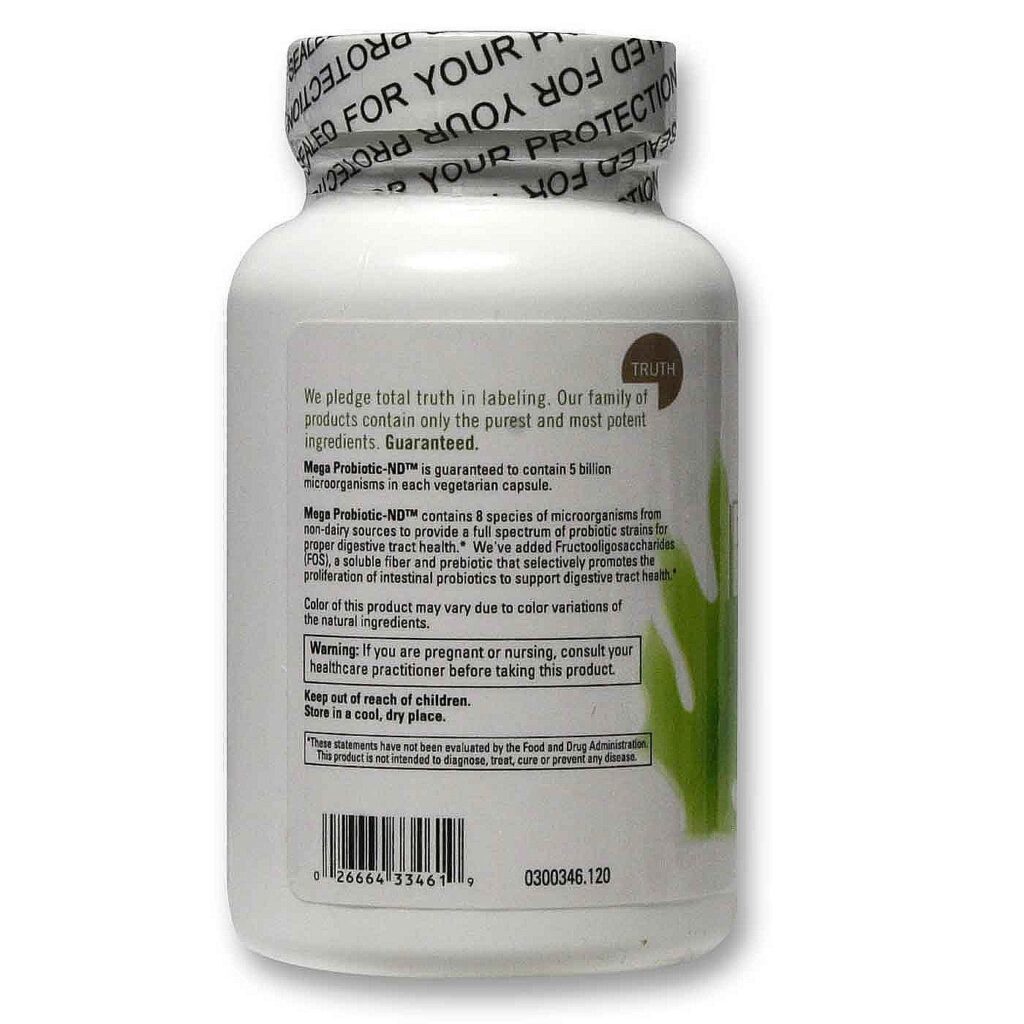 Food Science of Vermont Mega Probiótico-ND 120 Cápsulas Vegetarianas para Saúde Intestinal - Imagem 3