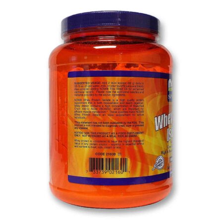 Now Foods, Whey Protein Isolado, Baunilha - 816 g - Image 3