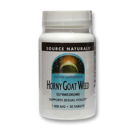 Source Naturals, Erva Horny Goat 1000 mg - 30 Tabletes