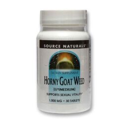 Horny Goat Weed 1000mg Source Naturals: Energia e Vitalidade com 30 Tabletes