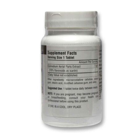 Horny Goat Weed 1000mg Source Naturals: Energia e Vitalidade com 30 Tabletes - Imagem 2