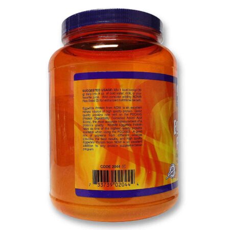 Now Foods, Proteína da Clara de Ovo 100% Pura - Chocolate - 680g - Image 3