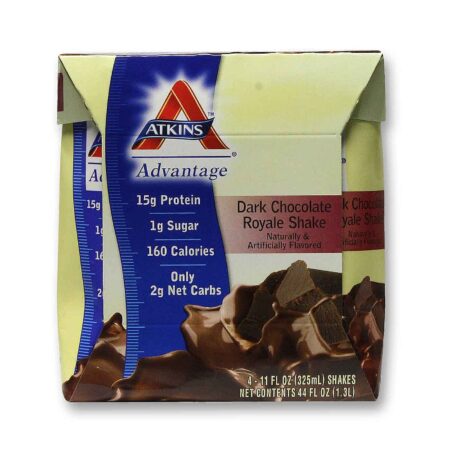 Atkins Advantage, Shake de Chocolate Escuro Royale - 4 Shakes com 325mL cada