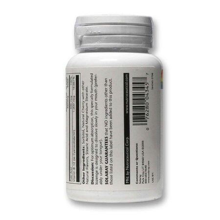 Solaray, Vitamina B12 1000 mcg Cereja - 90 Pastilhas - Image 3