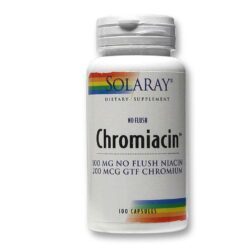 Solaray Chromiacin 100 Cápsulas: Cromo Picolinato e Niacina para o Bem-Estar