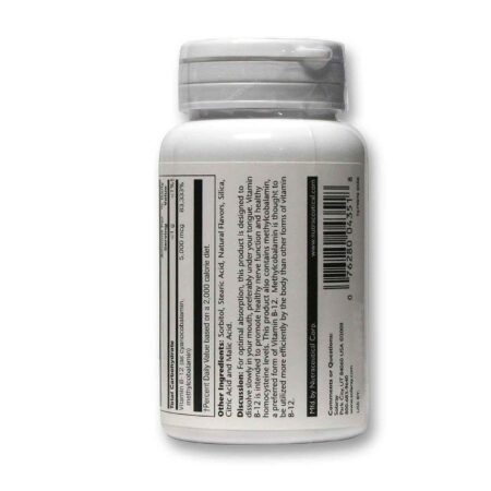 Solaray, Vitamina B-12 - 30 Pastilhas - Image 3