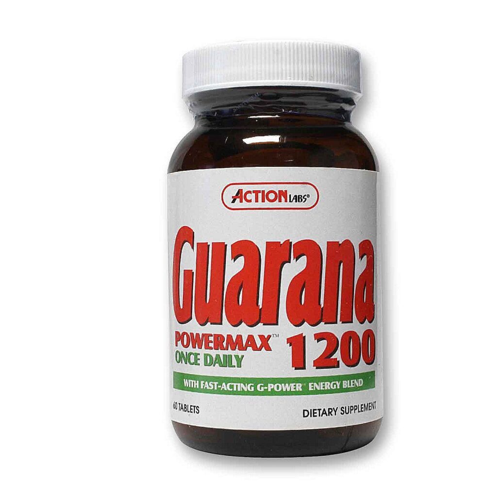 Action Labs Guaraná 1200 PowerMax™ 60 Tabletes: Energia Natural e Foco Potencializado
