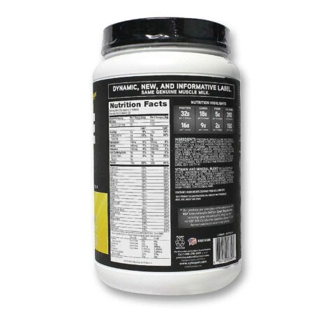 CytoSport, Mix de Proteínas Muscle Milk®, Creme de Banana - 2.47 lbs/ 1120 g - Image 2