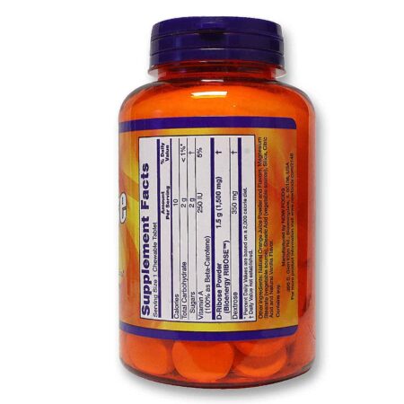 Now Foods, D-Ribosa 1500 mg - 90 Tabletes Mastigáveis - Image 2