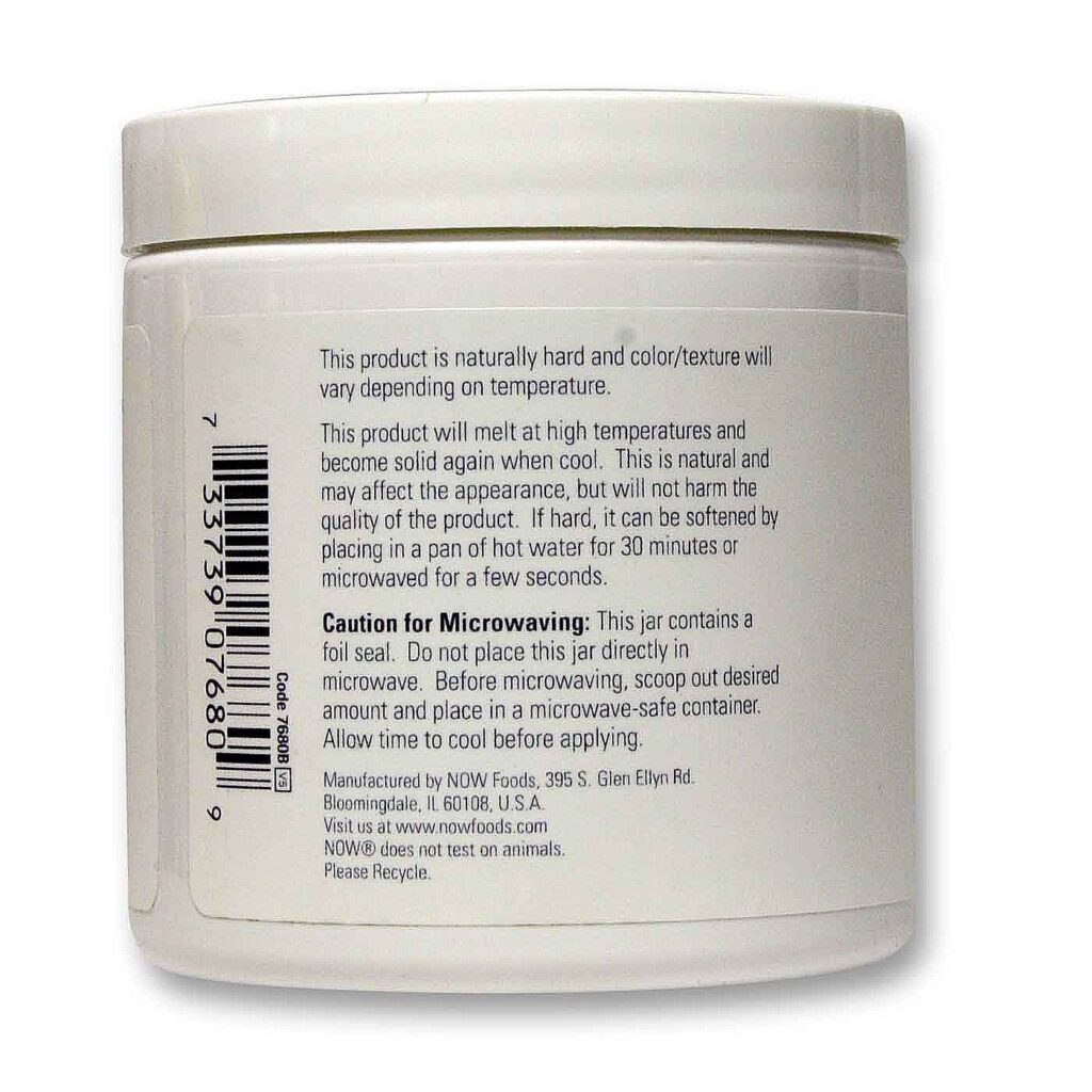 Now Foods Manteiga de Cacau 100% Pura - Hidratação Profunda para Pele e Lábios - 207 ml - Imagem 3
