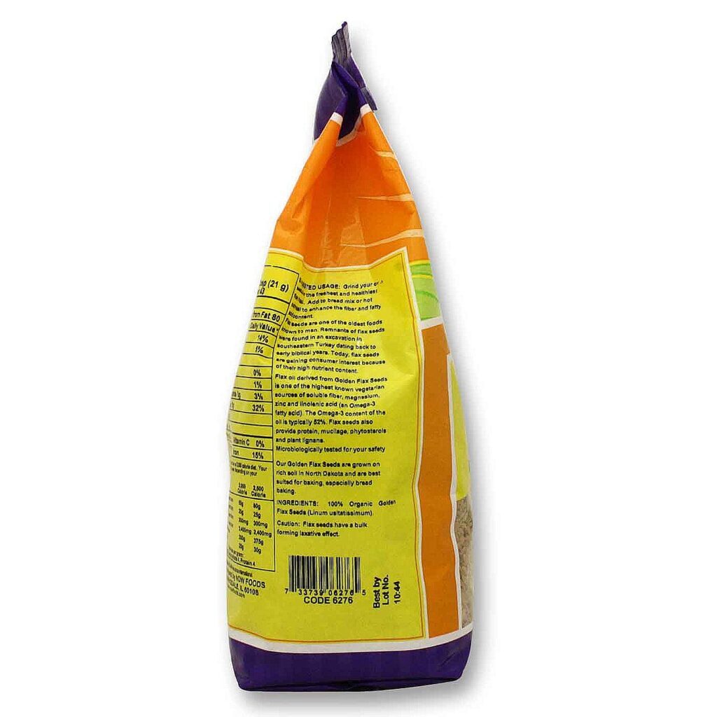 Now Foods Sementes de Linho Douradas Orgânicas 907g - Fonte de Ômega 3 e Fibras - Imagem 4