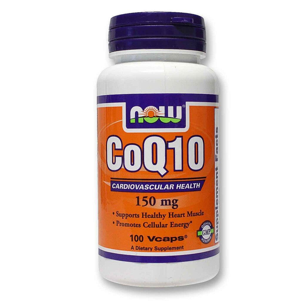 CoQ10 150 mg Now Foods 100 Cápsulas Vegetarianas - Energia e Saúde Celular