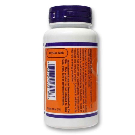 CoQ10 150 mg Now Foods 100 Cápsulas Vegetarianas - Energia e Saúde Celular - Imagem 3