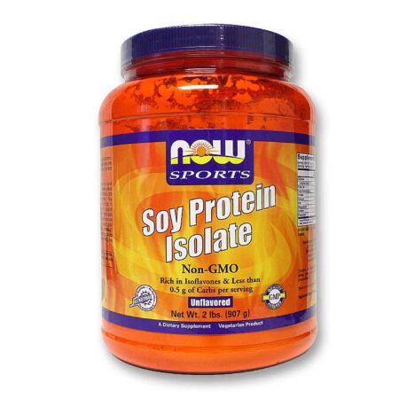 Now Foods, Isolado de Proteína de Soja - 2 lbs (907g)