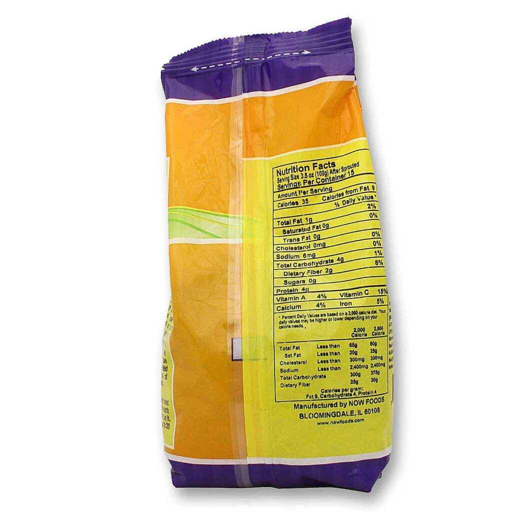 Now Foods Mix de Sementes para Brotos - 454g (16oz) Nutrição e Vitalidade - Imagem 3