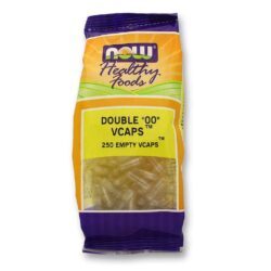 Cápsulas Vegetarianas Vazias Now Foods *00* - 250 Unidades para Manipulação Própria no Brasil