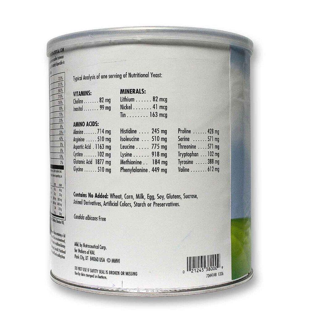 Kal Levedura Nutricional em Flocos 340g (12oz) - Sabor Queijo Vegano - Imagem 3