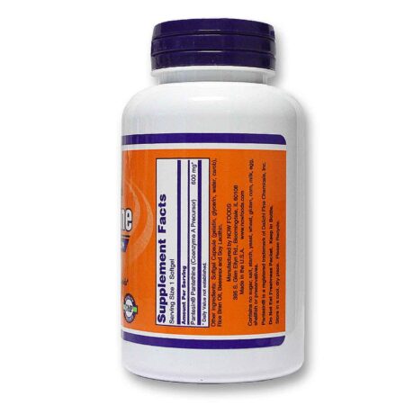 Now Foods, Ácido Pantotênico 600 mg - 60 Cápsulas - Image 2