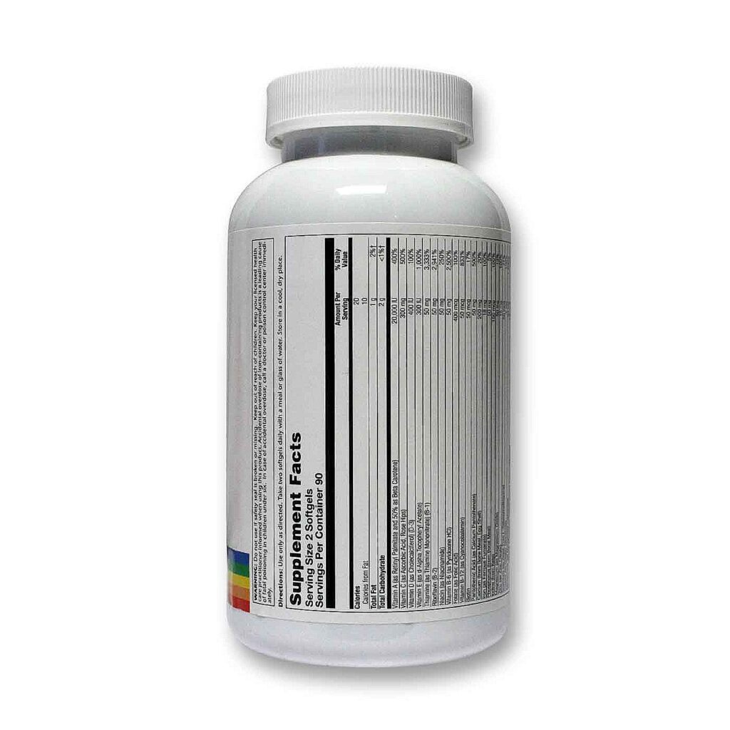 Solaray Fornecer Multi-Vita-Min 180 Cápsulas: Potencialize Sua Saúde com Vitaminas Essenciais - Imagem 2