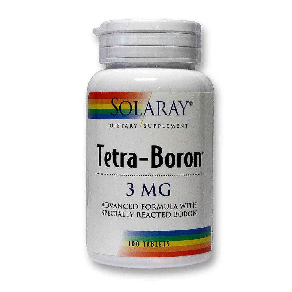 Solaray Tetra-Boro™ 3mg: Sua Fonte Essencial de Boro para Saúde Óssea e Bem-Estar