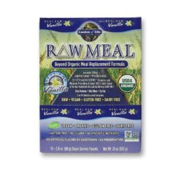 RAW Meal Garden of Life Baunilha 10 Pacotes 85g Cada - Nutrição Completa e Pura