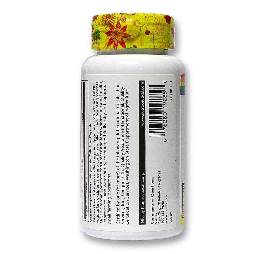 Solaray Alho Orgânico - 100 Cápsulas Vegetarianas: Suporte Imunológico e Cardiovascular - Imagem 3