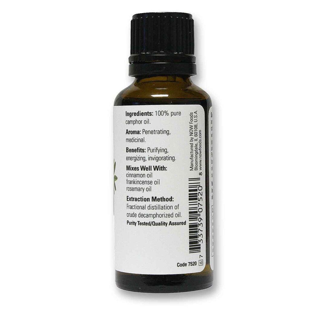 Óleo de Cânfora Now Foods 30mL: Pureza e Versatilidade para Bem-Estar - Imagem 2
