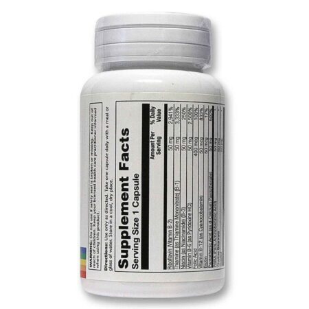 Solaray Complexo-B 50 - 50 Cápsulas: Sua Fonte Essencial de Vitaminas B para Energia e Bem-Estar - Imagem 2
