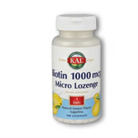 Kal Biotina 1000 mcg Limão 100 Pastilhas