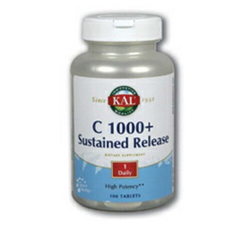 Kal, Vitamina C 1000 mg de Libertação Prolongada - 100 Compridos