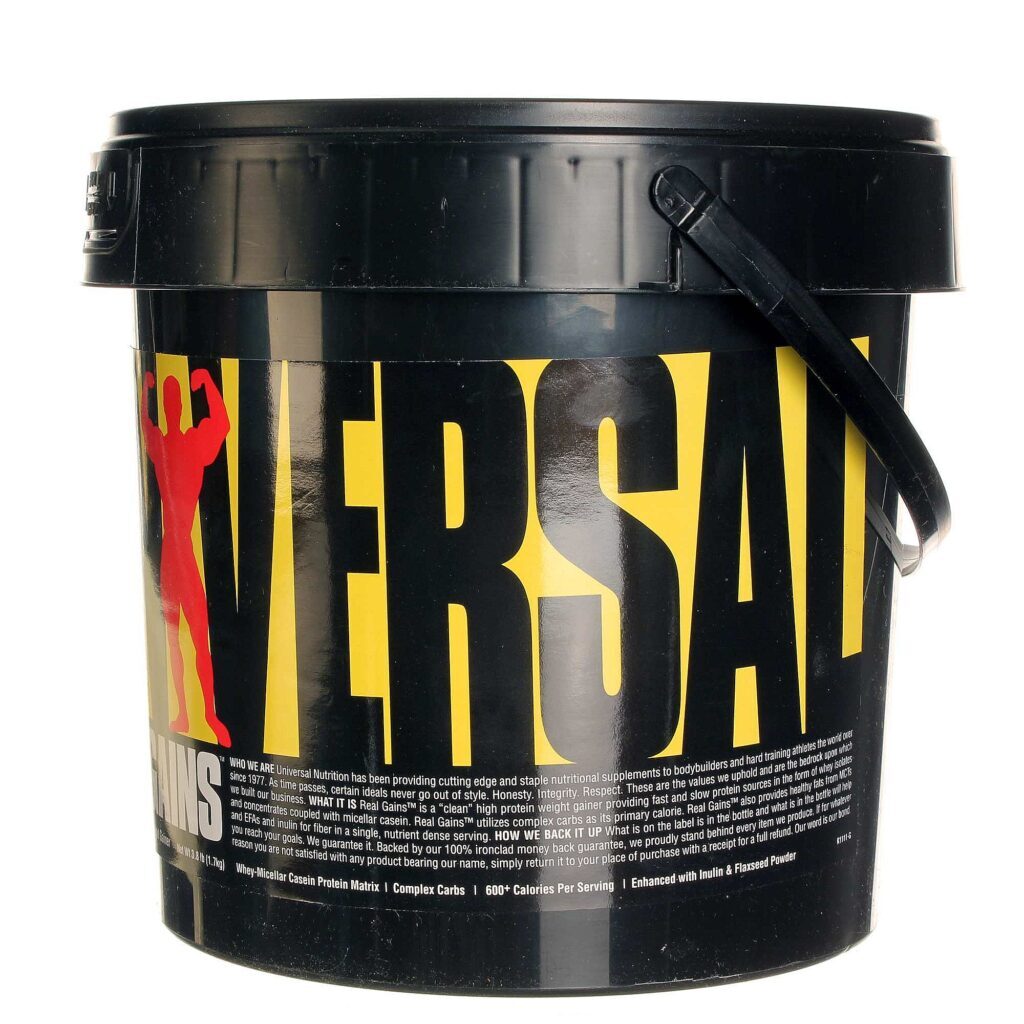 Real Gains Cookies & Cream Universal Nutrition 1.7 kg: Ganho de Massa Muscular e Recuperação Rápida no Brasil - Imagem 3