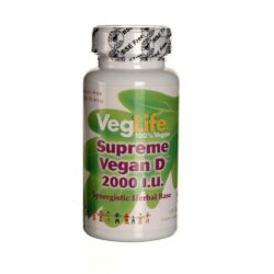 VegLife Supreme Vegan D™ 2000 UI - Vitamina D Vegana, 100 Tabletes