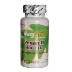 VegLife Vegan D 400 UI Vegana - 100 Tabletes para Saúde Óssea e Imunidade